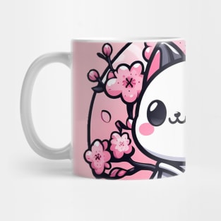 defiant cat katana sakura pink Mug